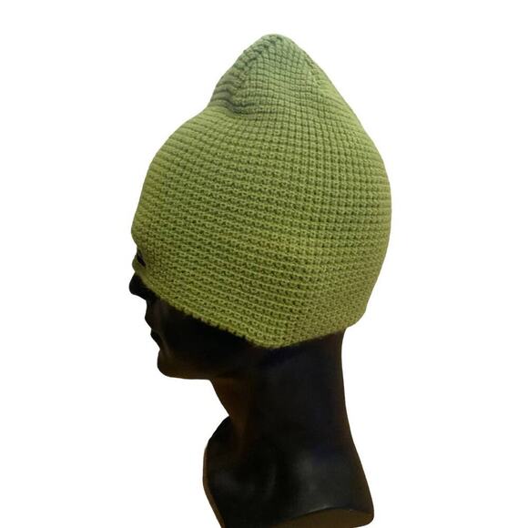 Yea.Nice Premium Beanie Logo Cuffed Flat Waffle Knit Warm Winter Hat - Picture 4 of 8